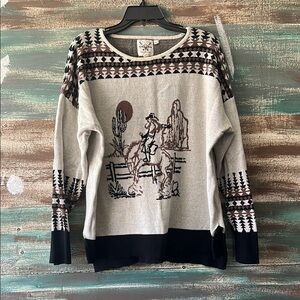 Western Graphic Sweater